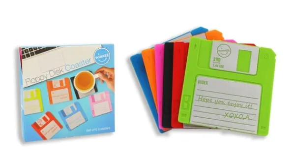 Bordskånere Til Glas>Winkee Underkop - Floppy Disc - Seks forskellige farver