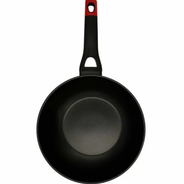 Wok Pande Pyrex Sort Aluminium Sale