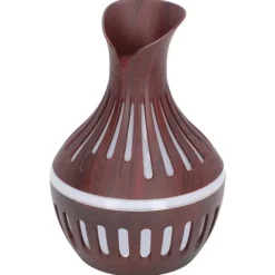 Wood Grain Luftfuktare USB Liten Vas Nattljus Mute Luftfuktare Aromaterapi Maskin 300ml Sale