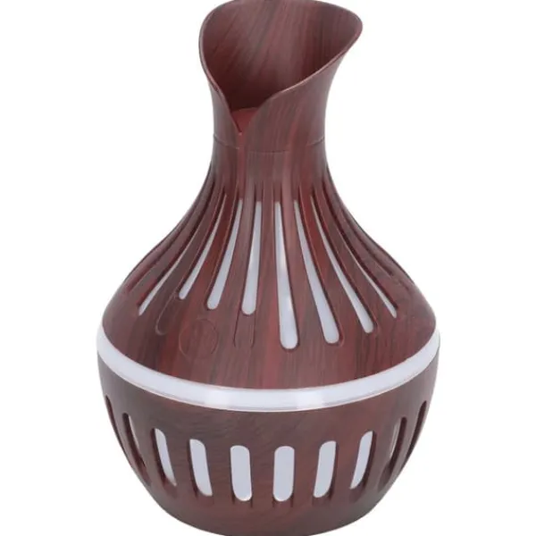 Wood Grain Luftfuktare USB Liten Vas Nattljus Mute Luftfuktare Aromaterapi Maskin 300ml Sale