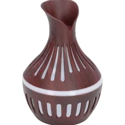 Wood Grain Luftfuktare USB Liten Vas Nattljus Mute Luftfuktare Aromaterapi Maskin 300ml Sale