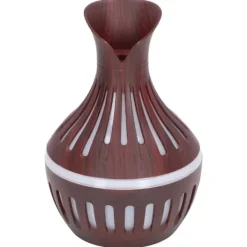 Wood Grain Luftfuktare USB Liten Vas Nattljus Mute Luftfuktare Aromaterapi Maskin 300ml Sale