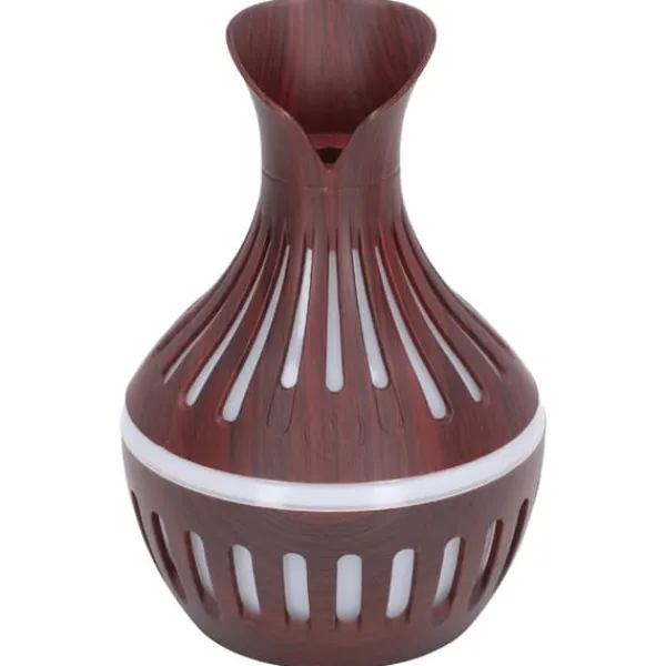 Wood Grain Luftfuktare USB Liten Vas Nattljus Mute Luftfuktare Aromaterapi Maskin 300ml Sale