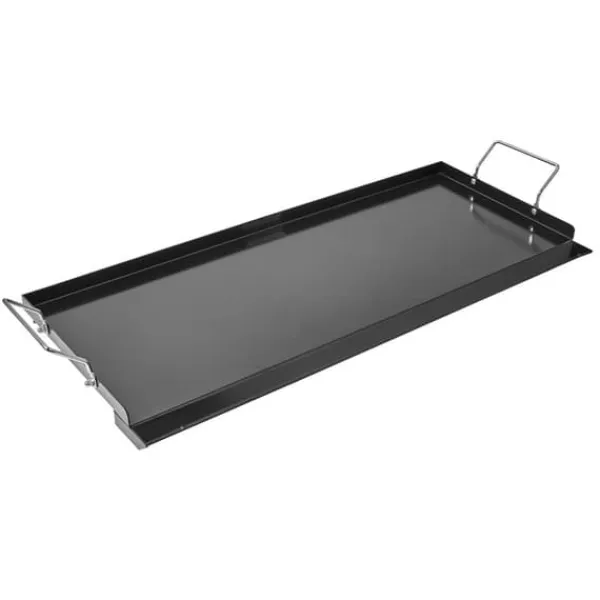 32x14 Flat Top Grill, Universal BBQ Grillpande i Kulstål, Køkkengrej New