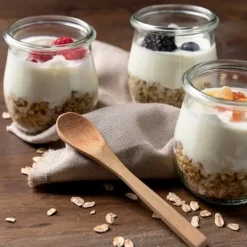 12x Glaskrukker Krukker Beholdere Kopper Yoghurtkopper Desserter 130ml Discount