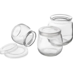 12x Glaskrukker Krukker Beholdere Kopper Yoghurtkopper Desserter 130ml Discount
