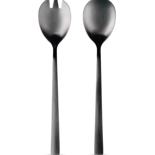 2x Salatskeer Sort Bestik til servering af salater og retter Clearance