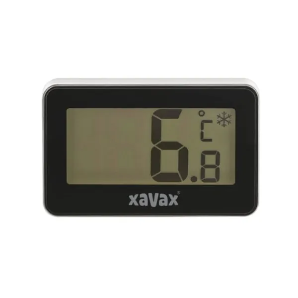 Xavax digitalt termometer til køleskab, fryser og kummefryser, sort Hot