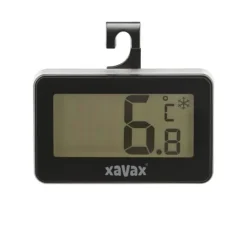 Xavax digitalt termometer til køleskab, fryser og kummefryser, sort Hot
