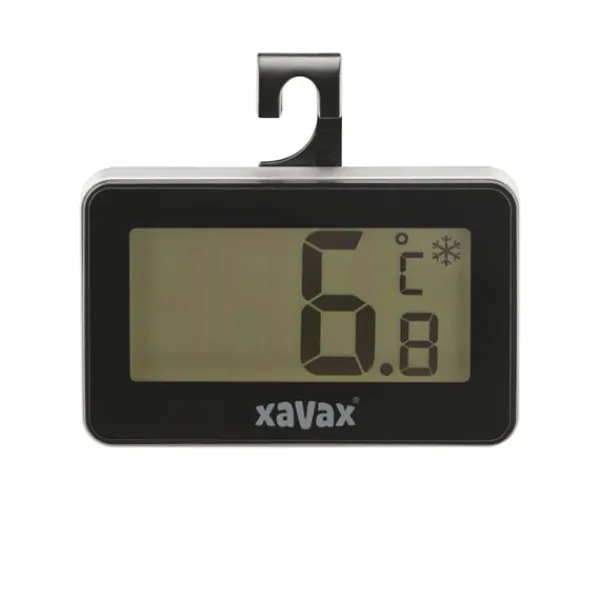 Xavax digitalt termometer til køleskab, fryser og kummefryser, sort Hot