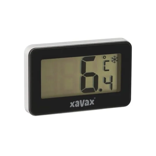 Xavax digitalt termometer til køleskab, fryser og kummefryser, sort Hot