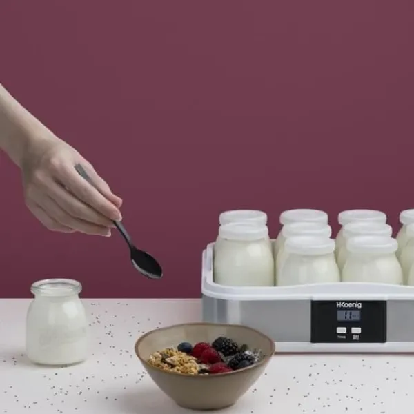 Yogurtmaskiner>Yoghurtmaskin 12 krukor HKoeNIG