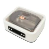 Yogurtmaskiner>Yoghurtmaskine - Elektrisk - 1,6 L - 9 Kopper 100 ml - LED-display - Touch betjening - 20 W 220 V 50 Hz EU-stik - 304 Rustfrit stål/glas - Hvid