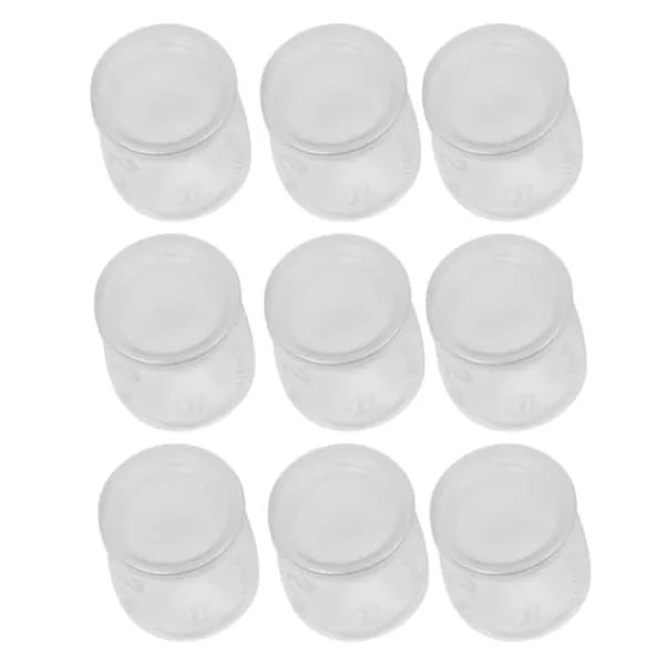 Yogurtmaskiner>Yoghurtmaskine - Elektrisk - 1,6 L - 9 Kopper 100 ml - LED-display - Touch betjening - 20 W 220 V 50 Hz EU-stik - 304 Rustfrit stål/glas - Hvid