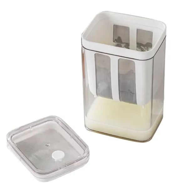 Yogurtmaskiner>Yoghurtsi med ekstra finmasket sipose Transparent låg Multifunktionelt ostefilter