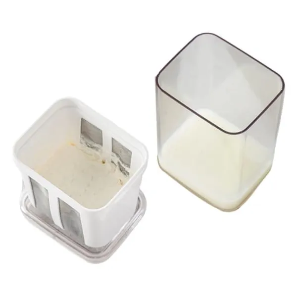 Yogurtmaskiner>Yoghurtsi med ekstra finmasket sipose Transparent låg Multifunktionelt ostefilter