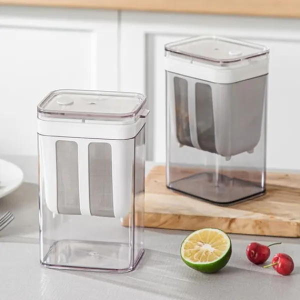 Yogurtmaskiner>Yoghurtsi med ekstra finmasket sipose Transparent låg Multifunktionelt ostefilter