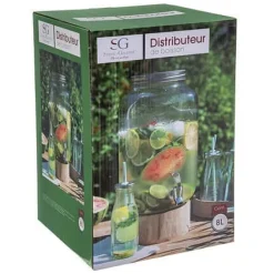 Yorkshire 8L DRIKKEDISPENSER af GLAS gennemsigtig Sale